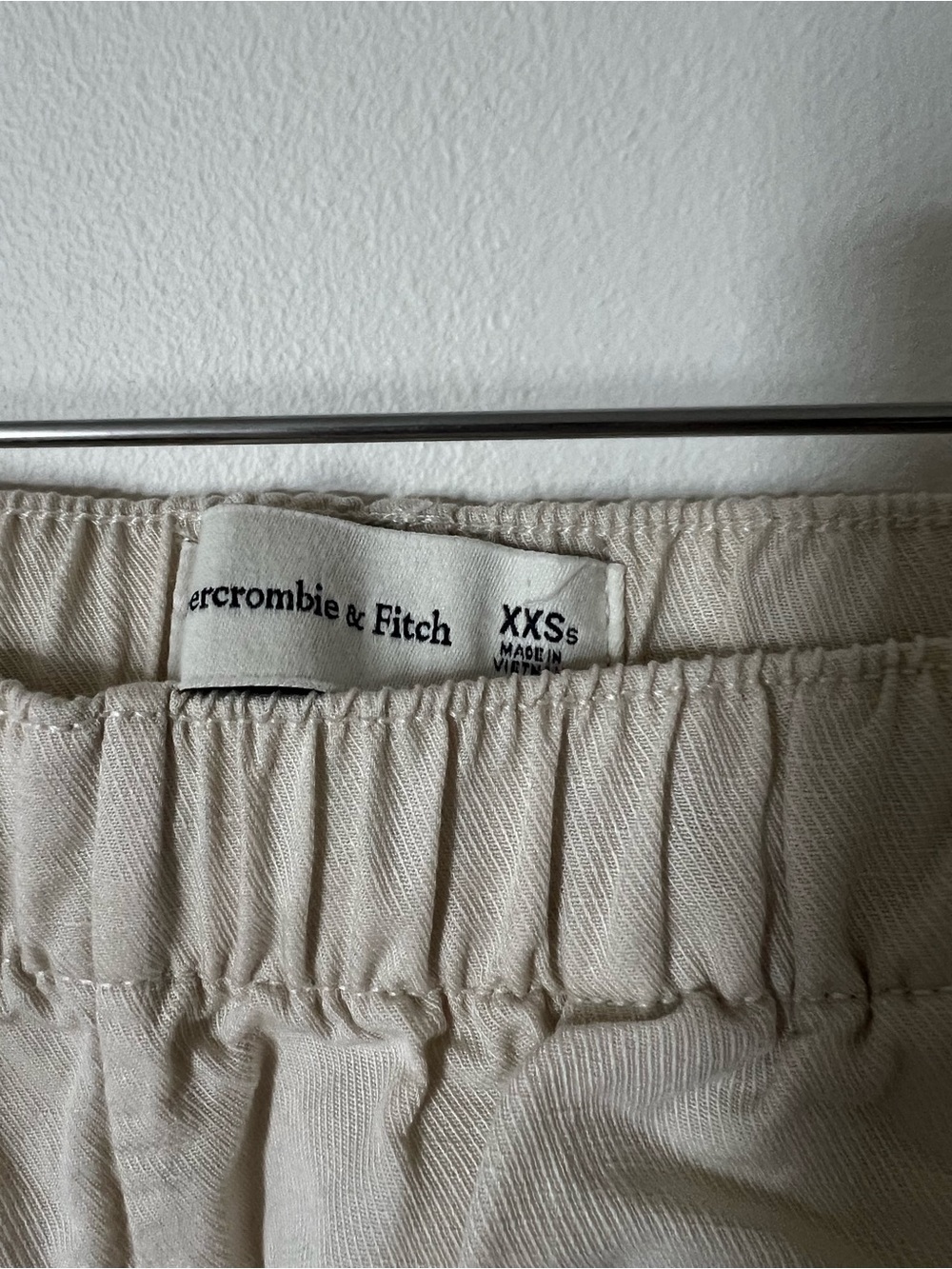Abercrombie Linen Blend Pull-On Pants XXS Short Coastal Minimalist - Picture 4 of 5
